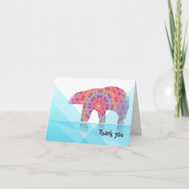 Note de Merci d'ours blanc (Devant)