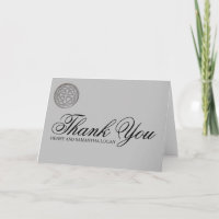 Note de Merci personnalisée par noeud celtique