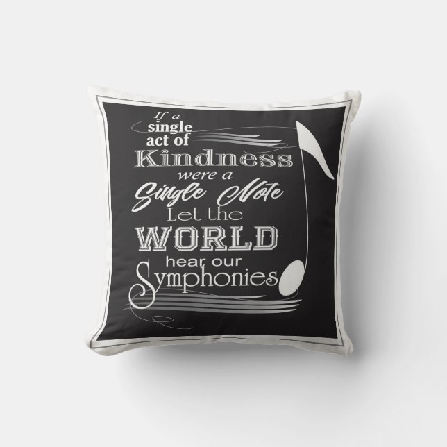 Note de musique coussin 16x16 (Recto)