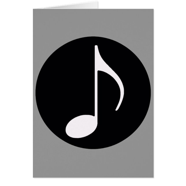 note de musique ~ noir (Devant)