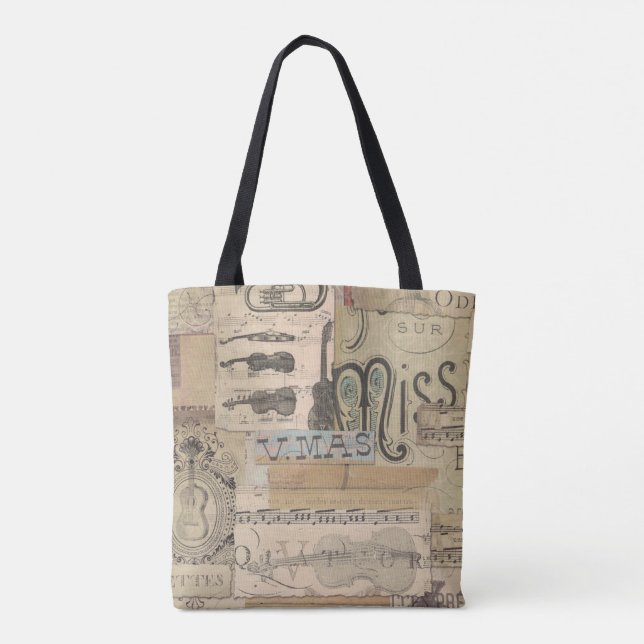 note de musique Sac fourre-tout musique thème Pian (Dos)