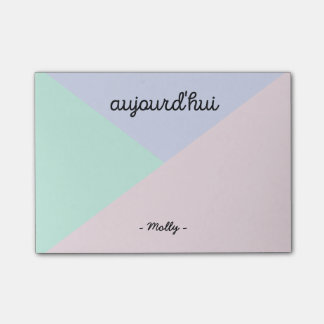 Note de post-it d'Aujourd'hui