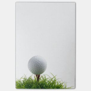 Note de post-it de golf