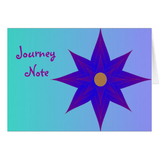 Note de voyage - hausse au-dessus de pensée