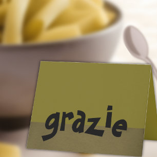 Note italienne Grazie de Merci