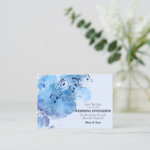 Note musicale Élégant mariage Invitation