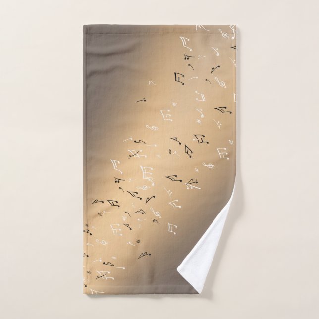 Note musicale Lune d'or (Serviette à main)