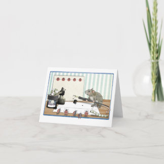 Note ou invitation d'une souris