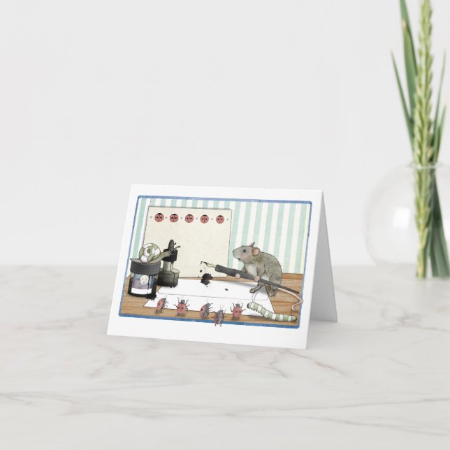 Note ou invitation d'une souris (Devant)