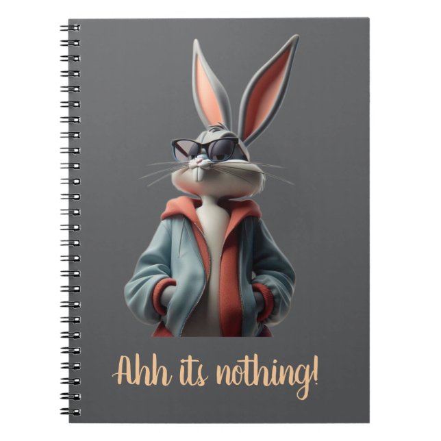 Note pad Bunny Design elegant stilvoll Notizblock (Vorderseite)
