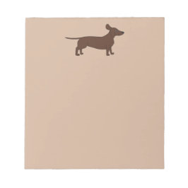 Note Pad mit Dackel Header Notizblock