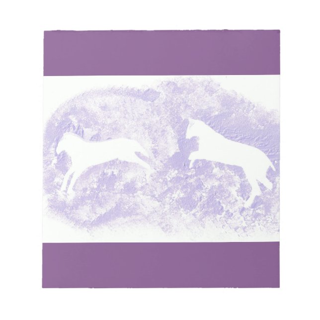 Note Pad mit Pferdedesign Notizblock (Vorderseite)