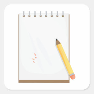 Note Pad Quadratischer Aufkleber