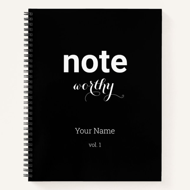 Note personnalisée Mérite Carnet spiral (Devant)