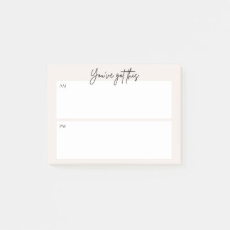 Note Post-it de planification quotidienne – Design