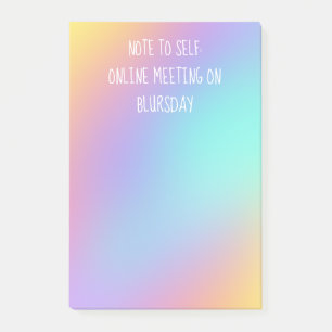 "Note to Self" Funny Colorful Post-it Notes Post-it Klebezettel