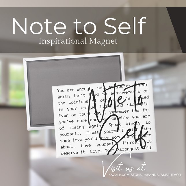 "Note to Self" Inspiration Magnet (Von Creator hochgeladen)