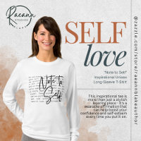 "Note to Self" Inspirational Unisex Long Sleeve