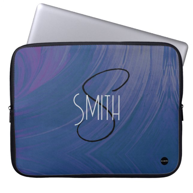 Notebook-Abdeckung Orange Swirl HAMbyWG Laptopschutzhülle (Vorderseite)