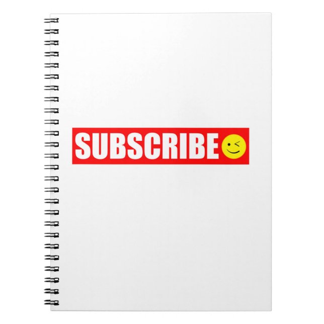 Notebook abonnieren notizblock (Vorderseite)