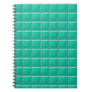 Notebook - Aquamarines Mosaik Notizblock