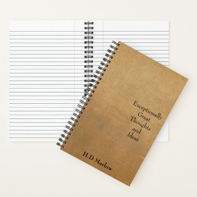 Notebook, außergewöhnlich gute Gedanken und Ideen Notizbuch (Innen)
