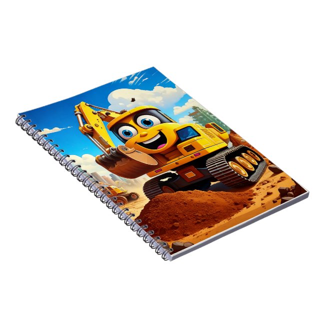 Notebook - Bagger Notizblock (Rechte Seite)