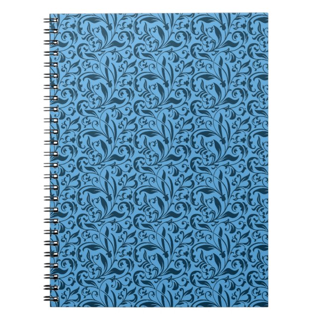 Notebook-Blue Blüh Notizblock (Vorderseite)