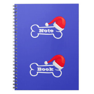 Notebook Blue Weihnachtsmannmütze Bone Notizblock