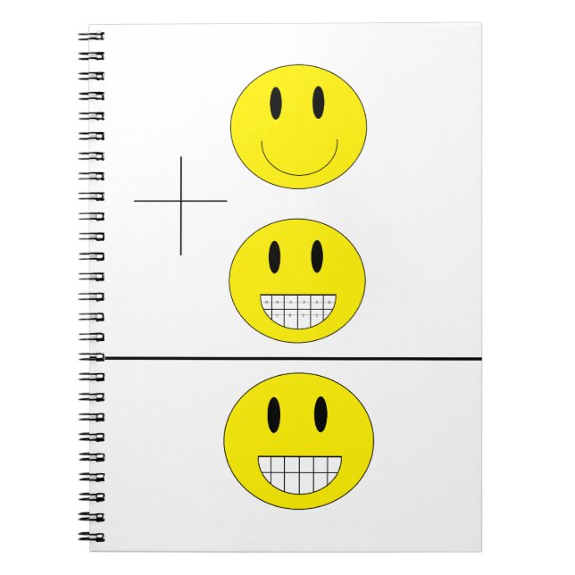 Notebook "Braces Off" Notizblock (Vorderseite)