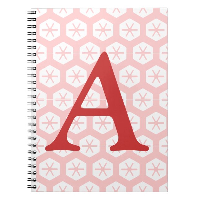 Notebook - Brief und Schneeflocken Notizblock (Vorderseite)