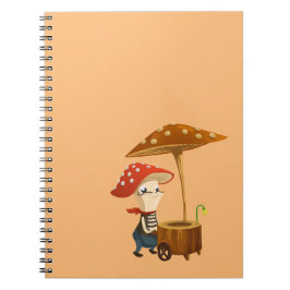 Notebook-Card für den Cartoon Kid Mushroom Notizblock