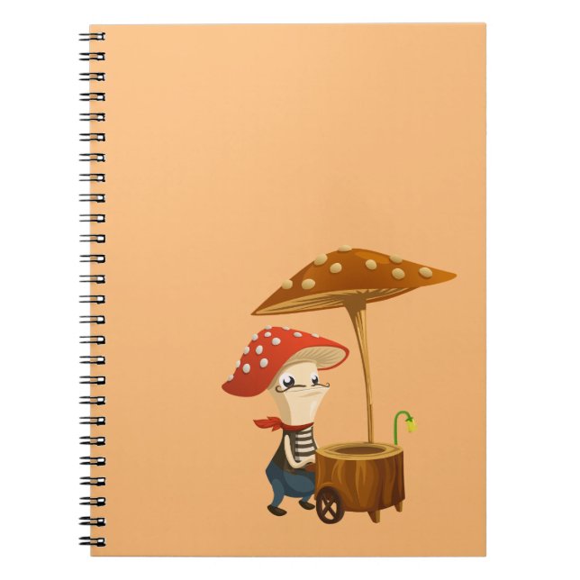 Notebook-Card für den Cartoon Kid Mushroom Notizblock (Vorderseite)