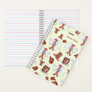 Notebook-Cowboy und Pferd Notizbuch