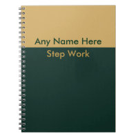 Notebook de journal de récupération NA Nom personn