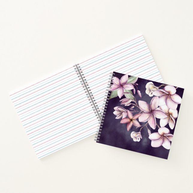 Notebook der Dusky Plumeria Notizbuch (Innenseite)