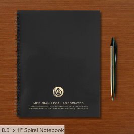 Notebook der Kanzlei mit Logo Notizbuch