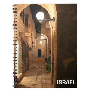 Notebook des alten Jaffa in Israel Notizblock