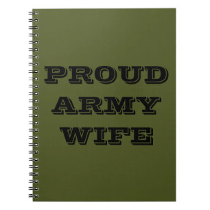 Notebook-Ehefrau der Proud-Armee Notizblock