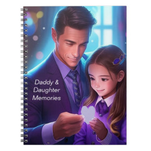 Notebook-Erinnerungen Daddy & Daughter Notizblock