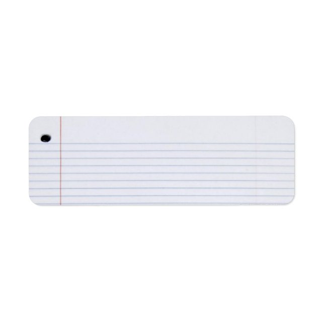 Notebook-Etikette (Vorne)