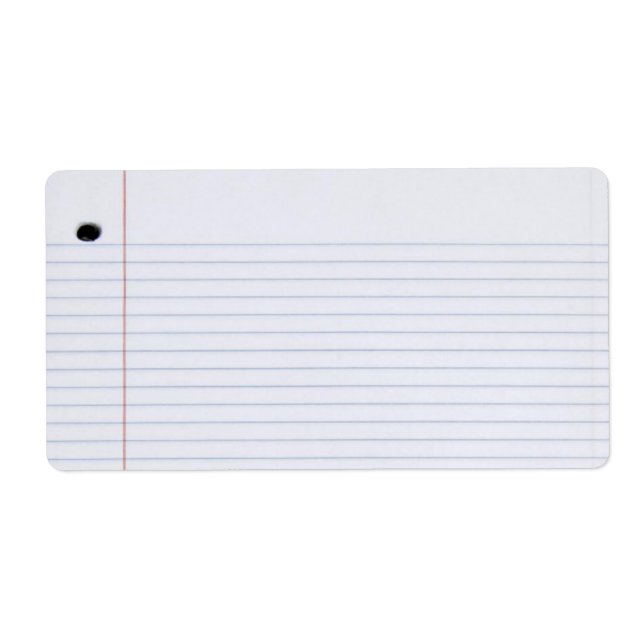 Notebook-Etikette (Vorne)