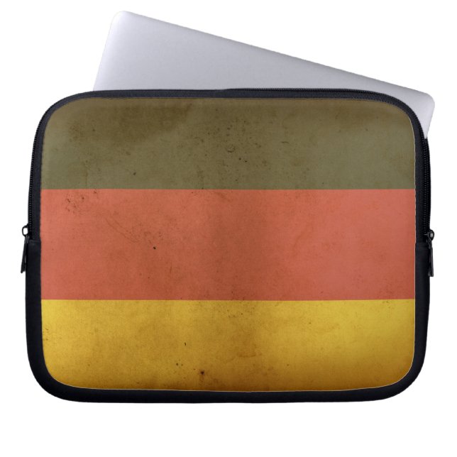 Notebook-Fall für deutsche Flagge Laptopschutzhülle (Vorderseite)