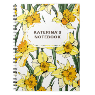 NOTEBOOK Frühjahrs-Design & Individuelle Name Notizblock