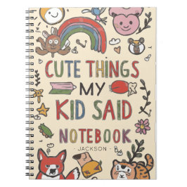 Notebook für Adorable Quotes von My Child Notizblock