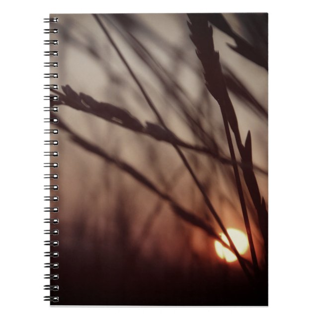 Notebook für das Feld Sunset (80 Seiten B&W) Notizblock (Vorderseite)