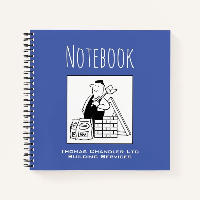 Notebook für einen Builder mit dem Namen des Eigen Notizbuch (Vorderseite)
