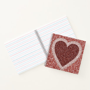 Notebook für Herzdesign Notizbuch