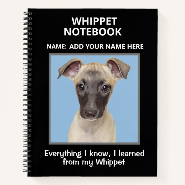 Notebook für Whippets Notizbuch (Vorderseite)