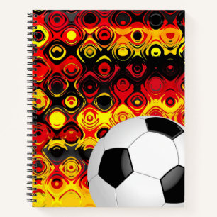 Notebook-Fußball Notizbuch